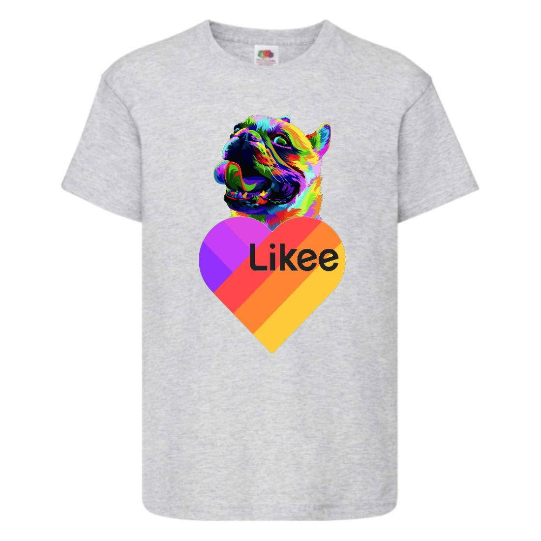 

Футболка Лайк Likee серая (Lgrey-d2)