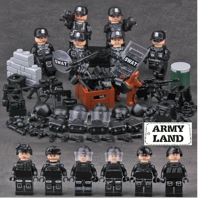 

Отряд SWAT военный конструктор,BrickArms