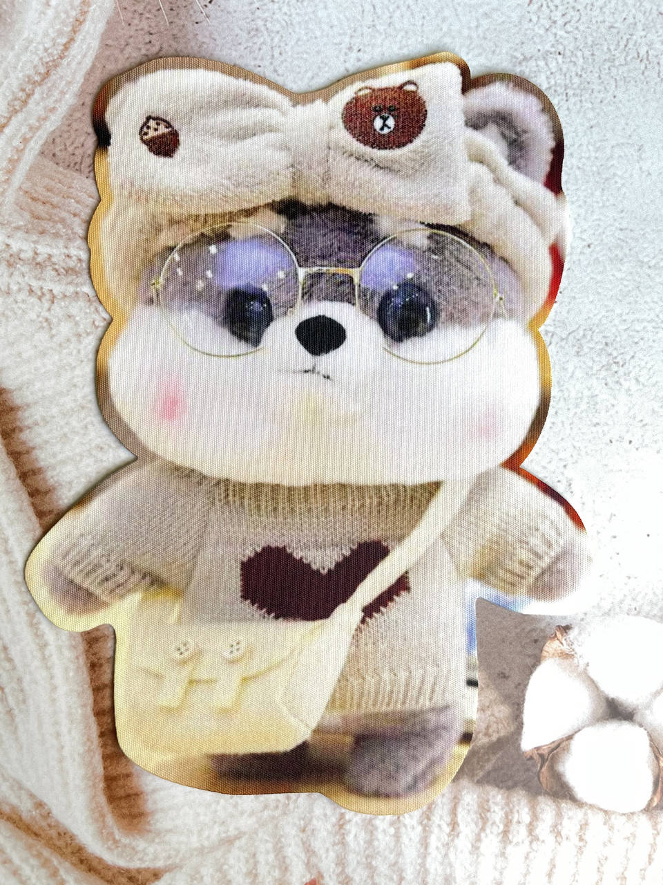 

Нашивка Собака Лалафанфан / Lalafanfan dog 155х210 мм, Разные цвета