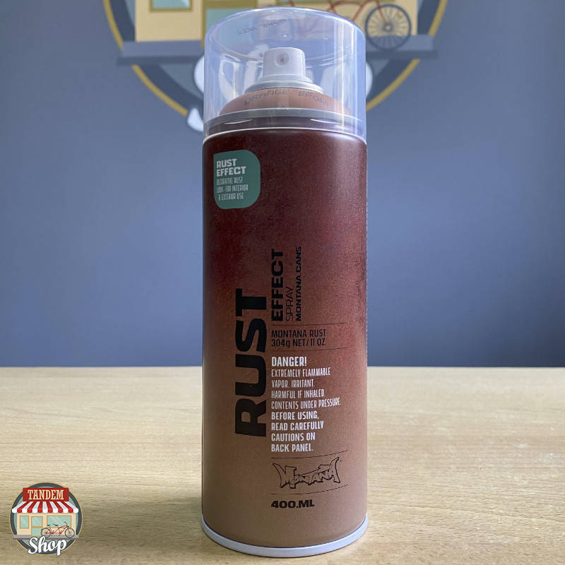 

Краска (эмаль) c эффектом ржавчины Montana Rust, 400 мл Аэрозоль ER8000 Orange Brown