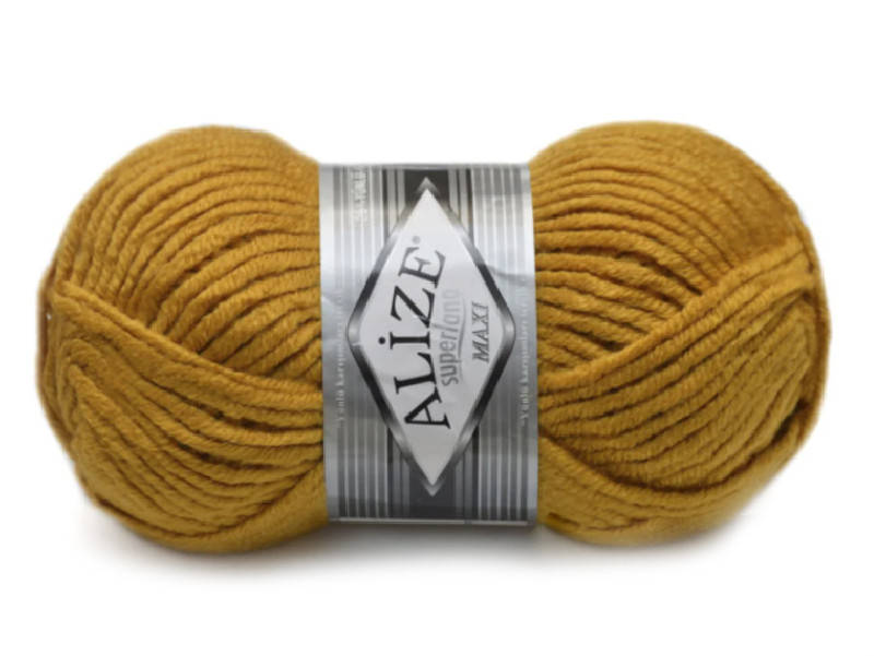 

Alize Superlana maxi, №02 шафран, Желтый