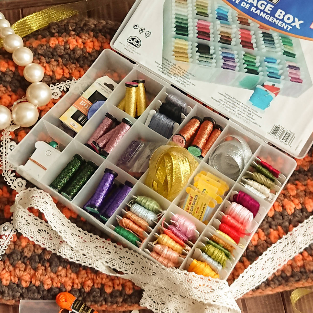 

Коробка-органайзер для бобин DMC+ 50 бобин