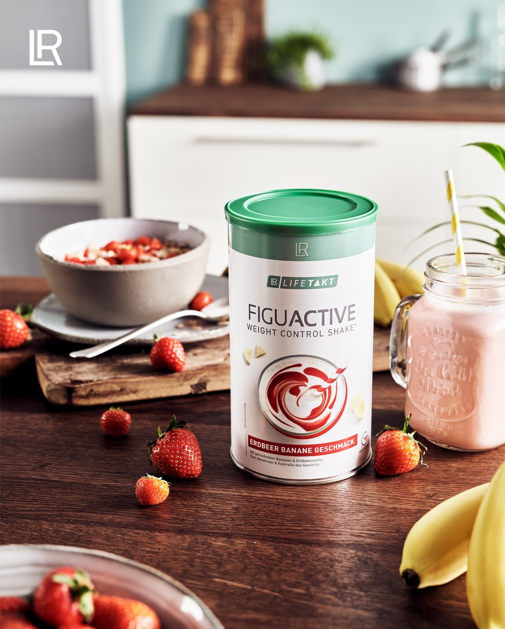 

Диетический напиток растворимый Figu activ LR (клубнично-банановый вкус).
