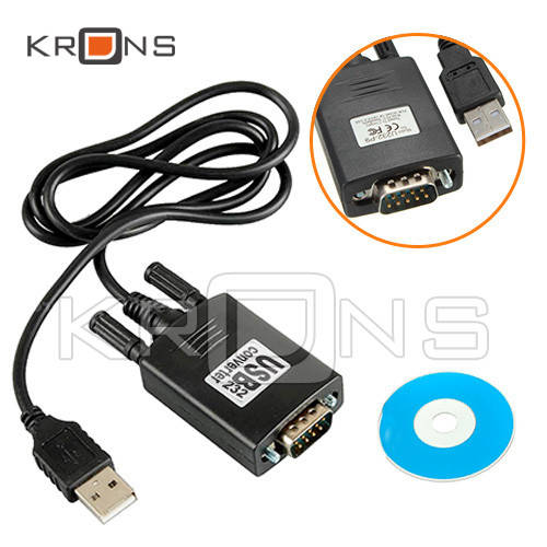 

Кабель переходник USB - RS232 DB9 PL2303+MAX3243C, 0.9м