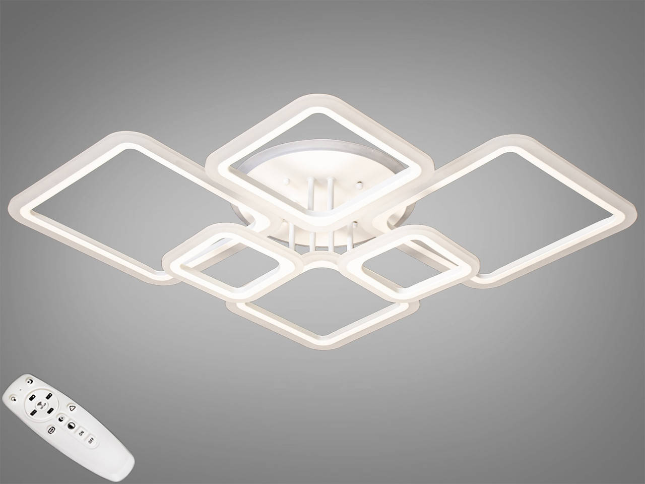 

Потолочная люстра с диммером и LED подсветкой A8160/6WH LED 3color dimmer