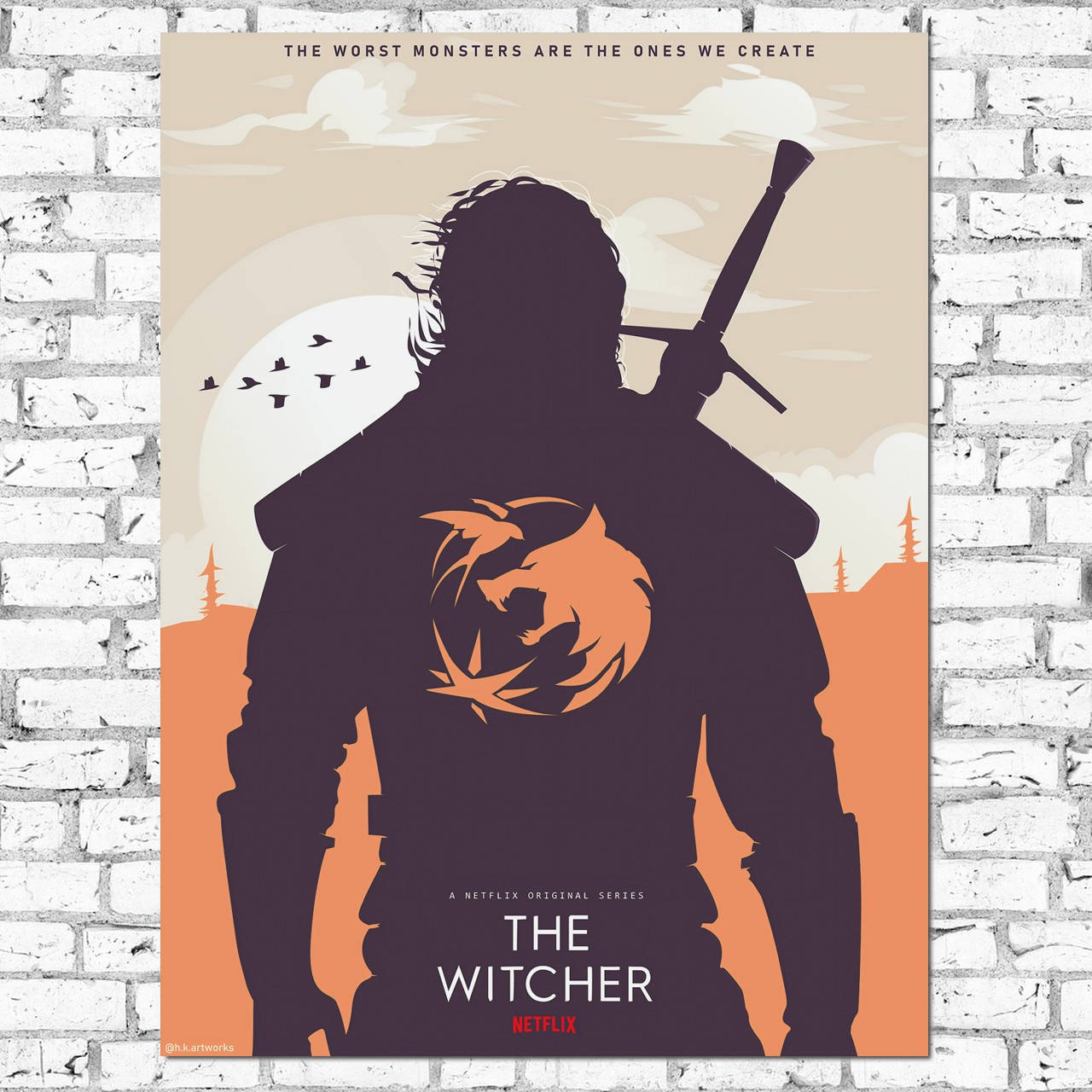 

Плакат "Ведьмак, минималистичный, Witcher" (артикул 4709)