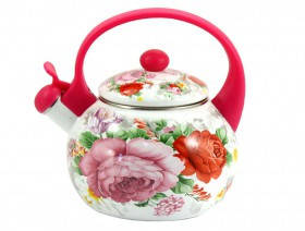 

Емальований чайник Zauberg FT7 23L Pink handle (2.2 л), Розовый