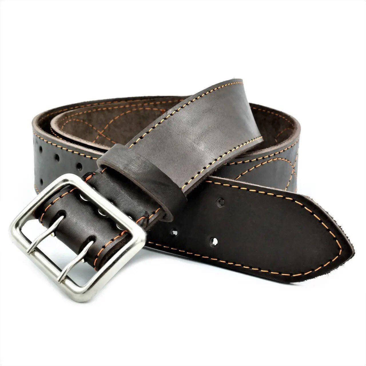 

Шкіряний офіцерський ремінь Портупея коричневий SKL85-296208, Коричневый