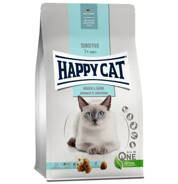 

Happy Cat Sens Magen&Darm Сухой корм для взрослых кошек с уткой и рисом, 4 кг
