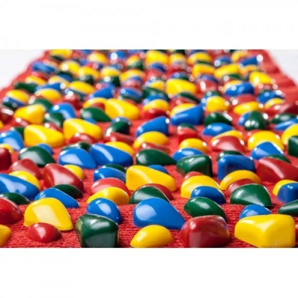 

Коврик массажный для детей IGORA Ортопедический для ног 100 x 40 см с камушками - имитация морской гальки -