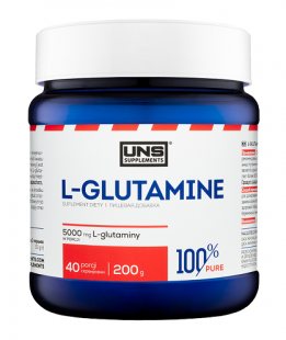 

L-Glutamine Pure UNS, 200 грамм (срок годности 24.06.2022)