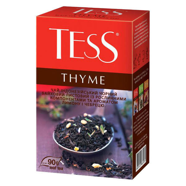 

ТЕСС ЧАЙ 90гр THYME Черный * ЧАБРЕЦ * с чабрецом *15 (шт) в ящике