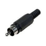 

Разъем RCA под кабель под пайку (пластмасса) Black, Черный
