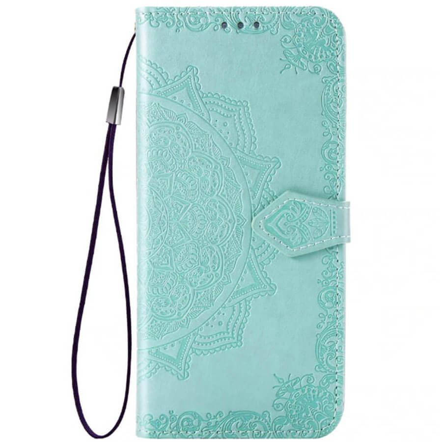 

Кожаный чехол (книжка) Art Case с визитницей для Samsung Galaxy M20 Бирюзовый