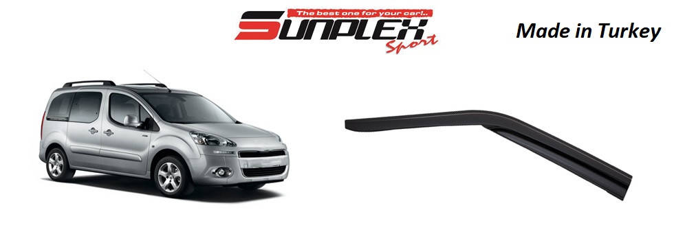 

Дефлектор на окна (ветровики) SUNPLEX PEUGEOT PARTNER / CITROEN BERLINGO 2008 + SP-S-38