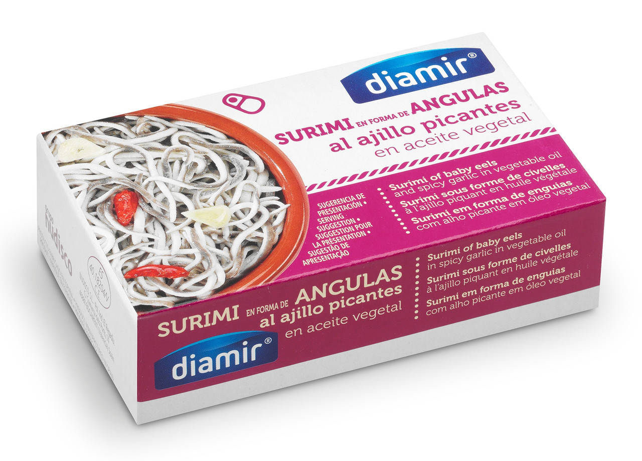 

Сурими из белой рыбы Diamir с чесноком 115г