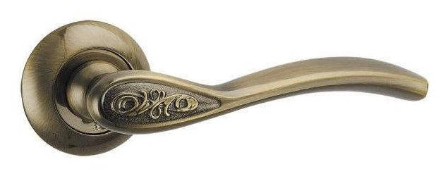 

Ручка дверная на розетке Punto Rumba зеленая бронза (Китай)