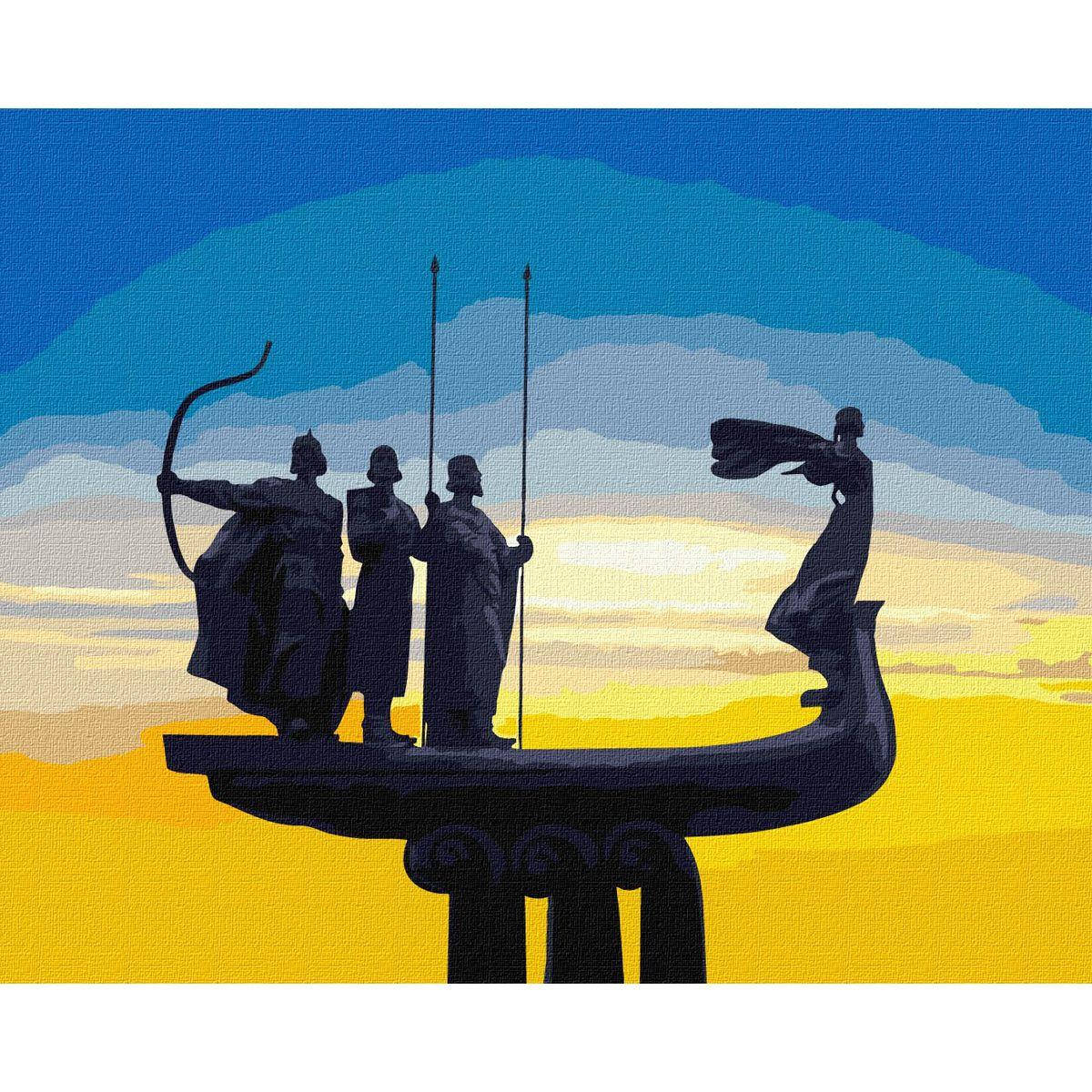 

Набір для розпису по номерах. "Засновники Києва" 40x50см