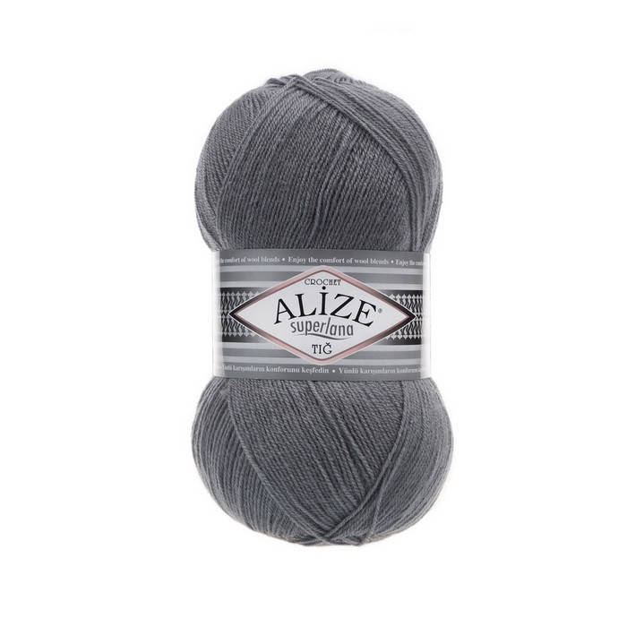 

87 Пряжа Alize Superlana Tig угольно-серый
