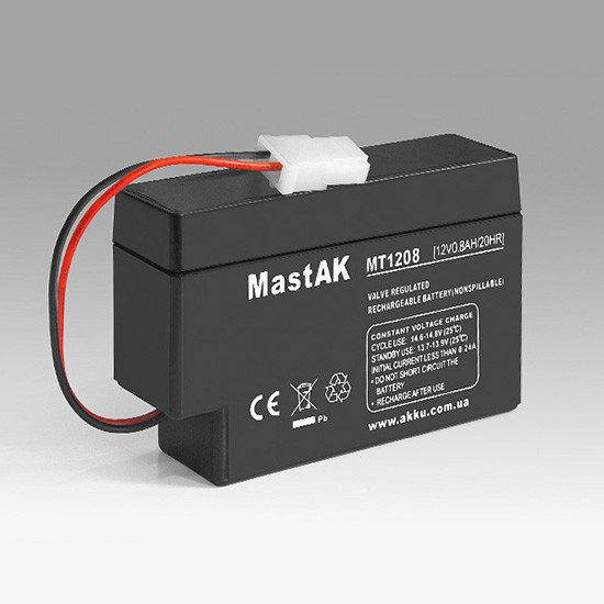 

Аккумулятор MastAK MT1208 12V 0.8Ah