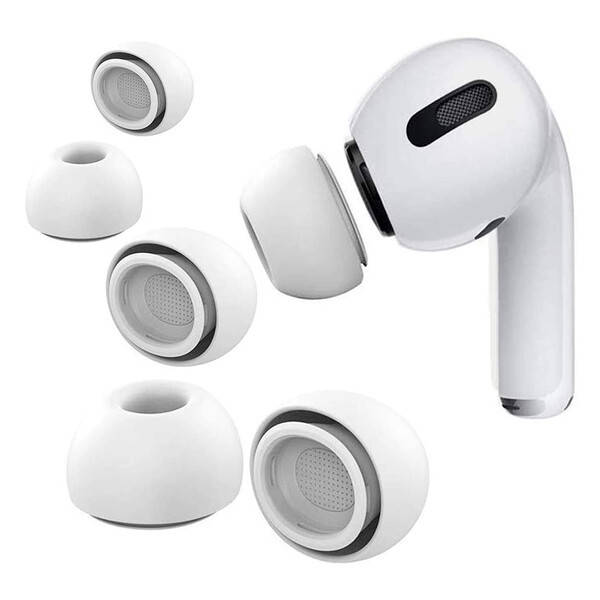 

Комплект амбушюр iLoungeMax для AirPods Pro (S | M | L), Белый