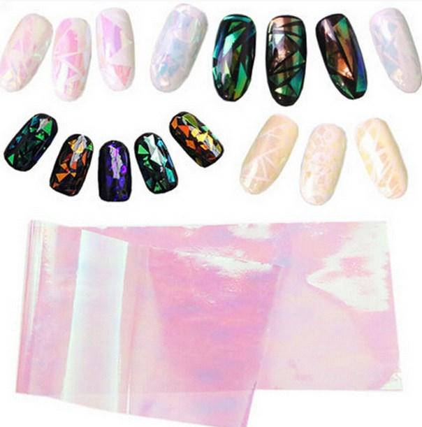 

Фольга-слюда "Битое стекло" для дизайна ногтей Nails MOLEKULA