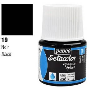 

Краска по светл.и темн.тканям нерастекающаяся "Setacolor Opaque" 45мл ЧЕРНЫЙ, Black