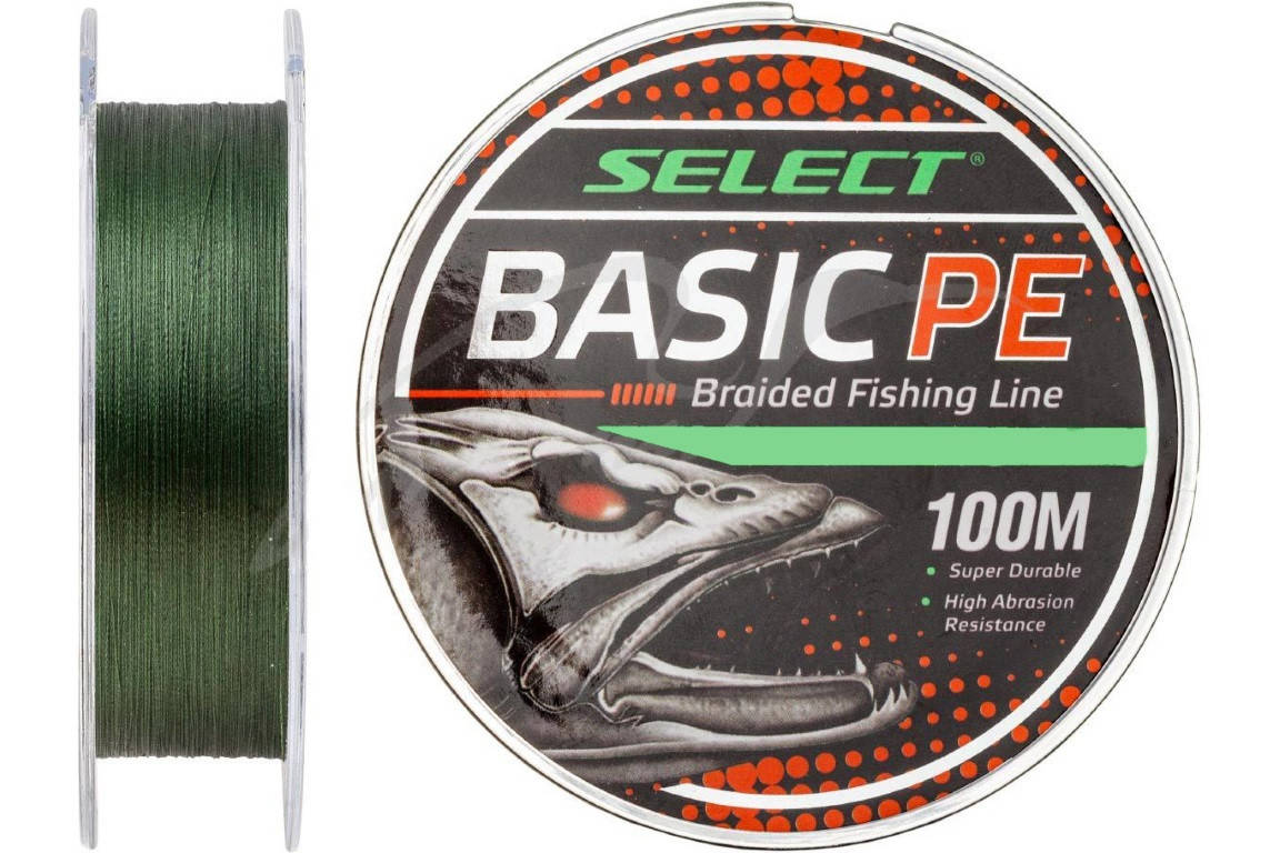 

Шнур Select Basic PE 100м 0.20мм 28lb/ 12.7кг (темно-зеленый)