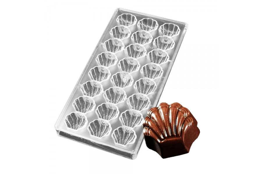 

Форма полікарбонатна для шоколаду Мушлі