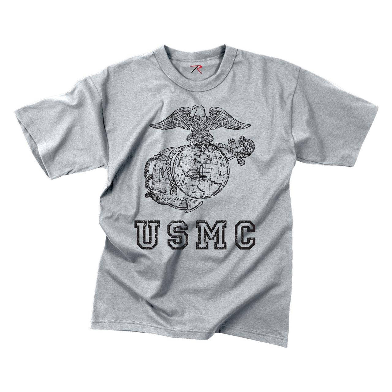 

Футболка Rothco Vintage USMC Globe & Anchor T-Shirt L