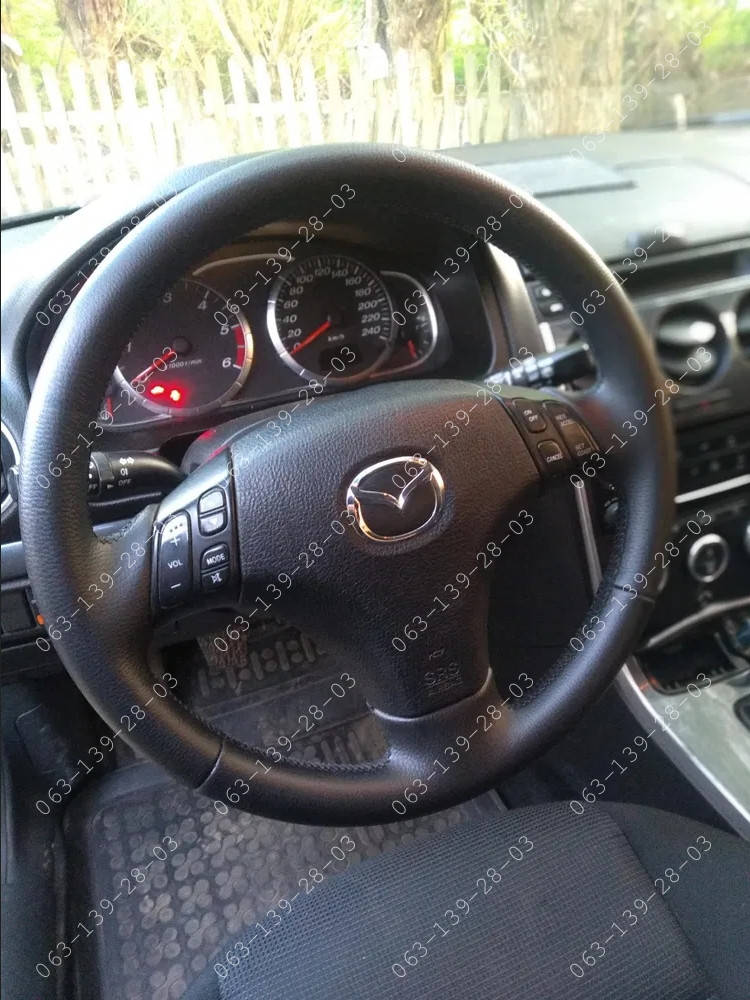 

Оплетка чехол на руль для Мазда Mazda 3 5 6, Черный