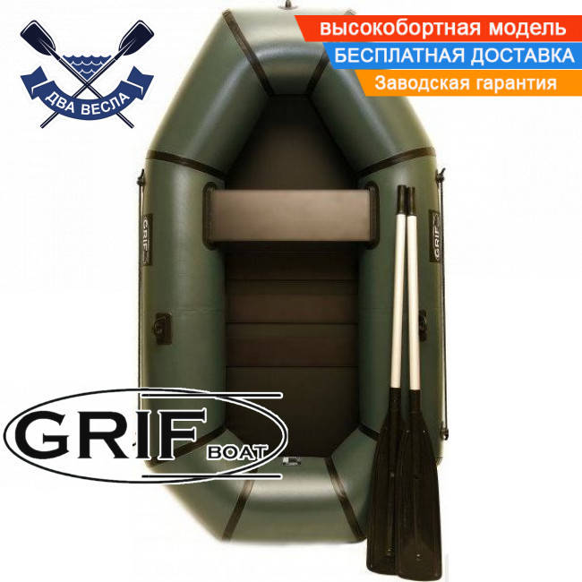 

Надувная лодка Grif GH-210S полуторка реечный настил лодка ПВХ Гриф одноместная баллоны 34