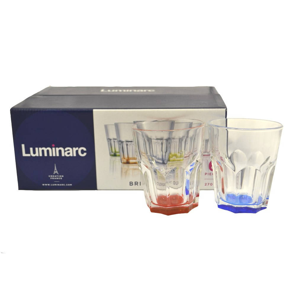 

Набор стаканов Luminarc NEW AMERICA BRIGHT COLORS 250 мл 6 шт (J8933), Прозрачный