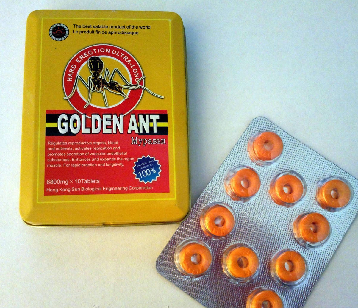 

Таблетки для потенции Golden Ant - Золотой Муравей