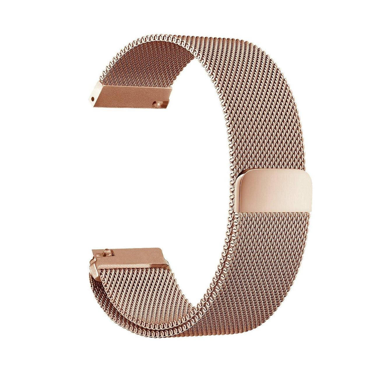 

Ремешок стальной BeWatch миланская петля шириной 22 мм RoseGold (1020238.u)