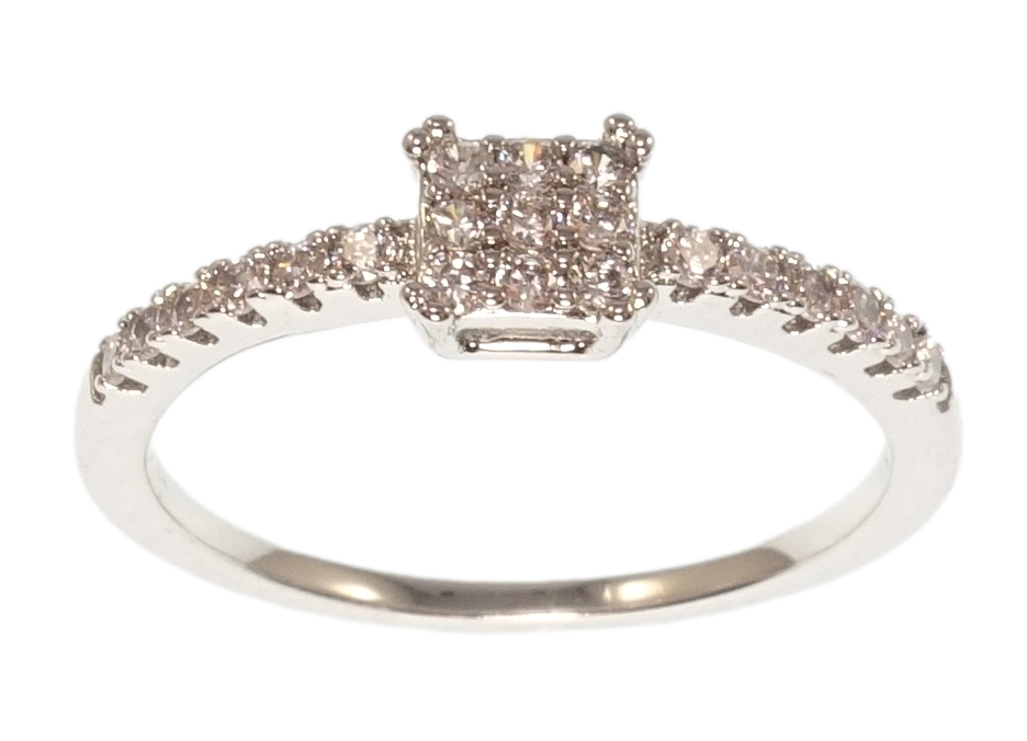 

Кольцо Xuping Родий "Инкрустация цирконий" р.18.5