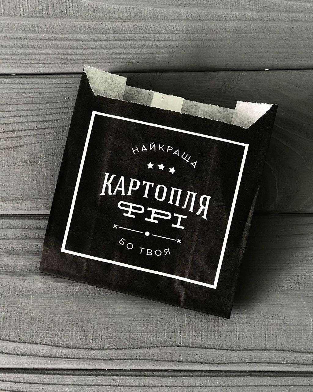 

Упаковка для картофеля фри большая (150-200г) 140Ф