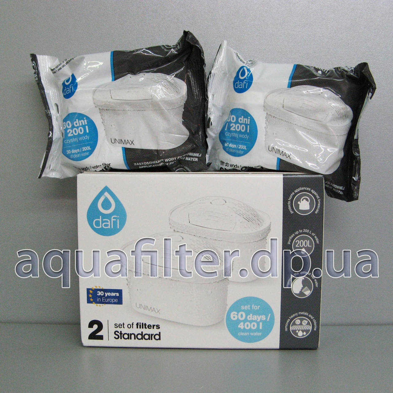 

Сменный картридж Dafi Unimax Standart 2 шт (вместо Brita Maxtra+)