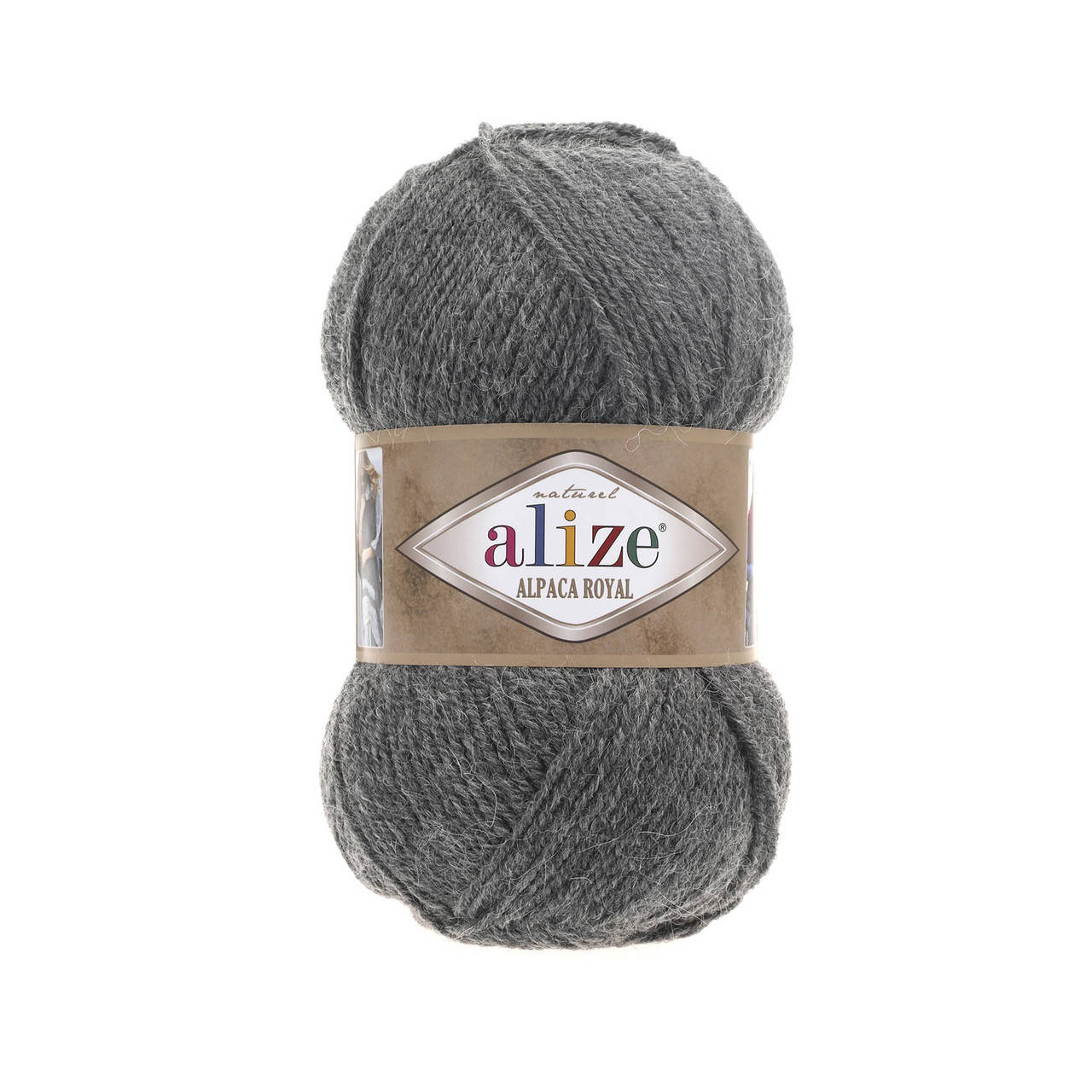 

Alize ALPACA ROYAL серый меланж №196