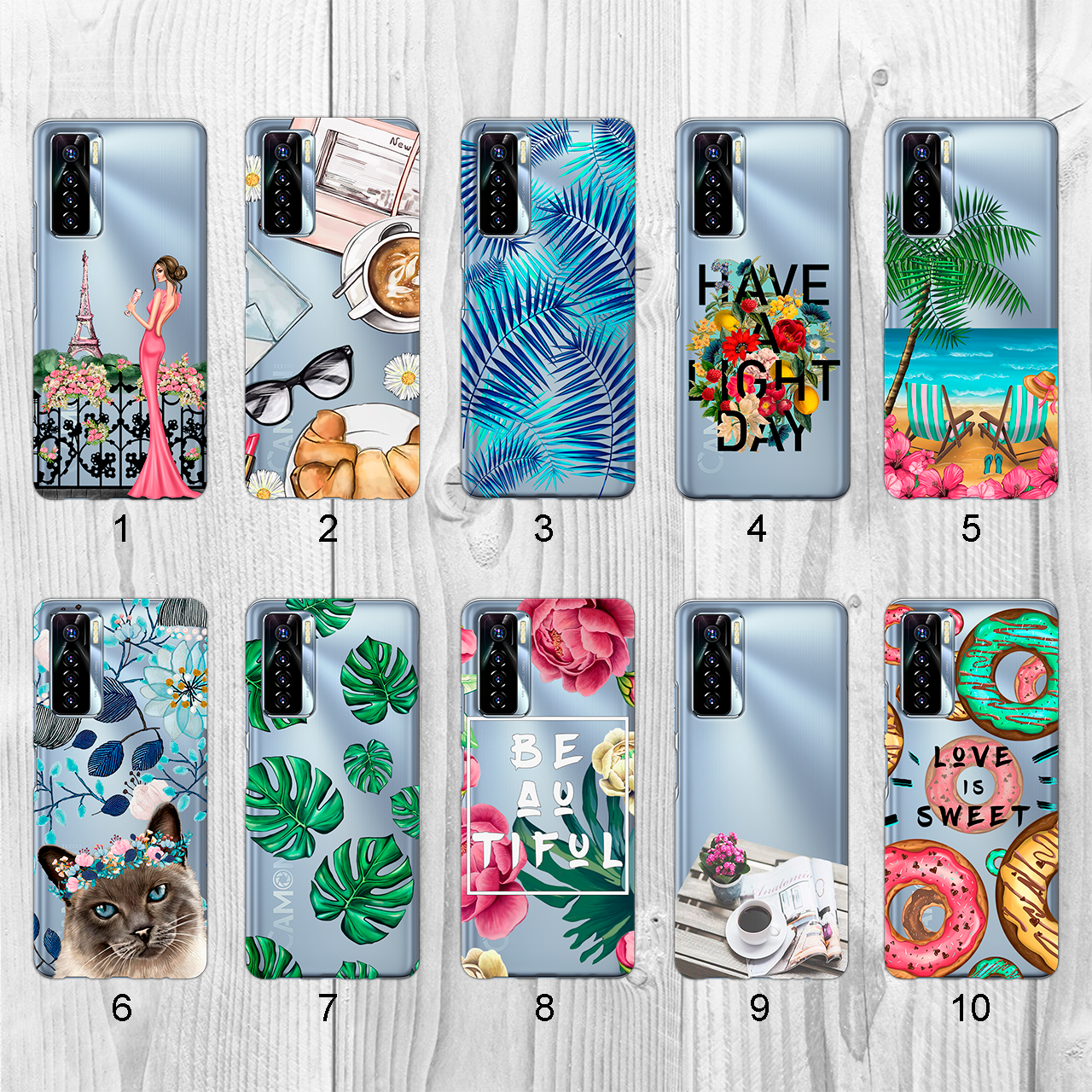 

Силиконовый чехол с рисунком для TECNO Camon 17 Pro (CG8) (new collection)