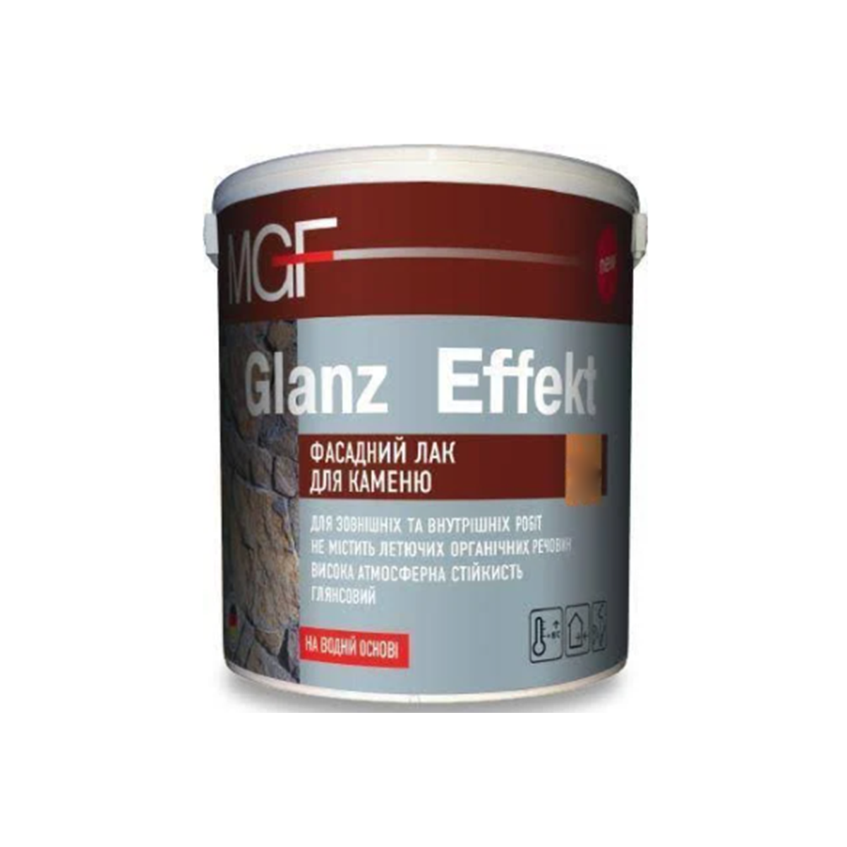 

Фасадный акриловый лак MGF Glanz Effekt глянцевый 10л
