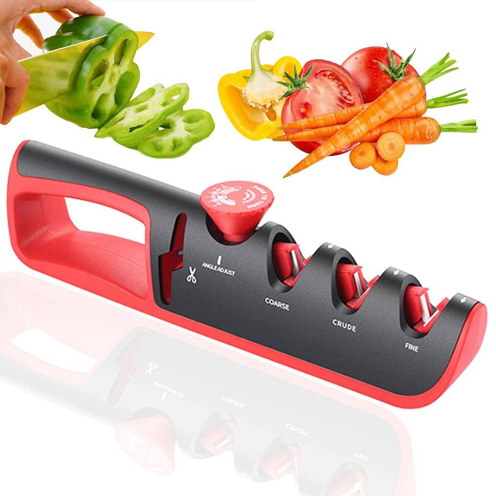 

Точилка для ножей с регулировкой угла заточки 4 в 1 Knife Sharpener (KSWTS-03)