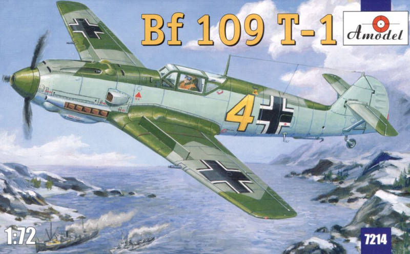 

Сборная модель самолета: Messerschmitt Bf 109 T-1 (AMODEL 7214) 1:72