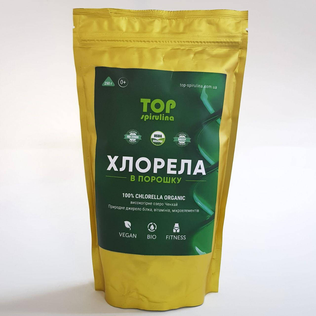 

Органическая ТОП Хлорелла порошок 250 г, озеро Ченхай