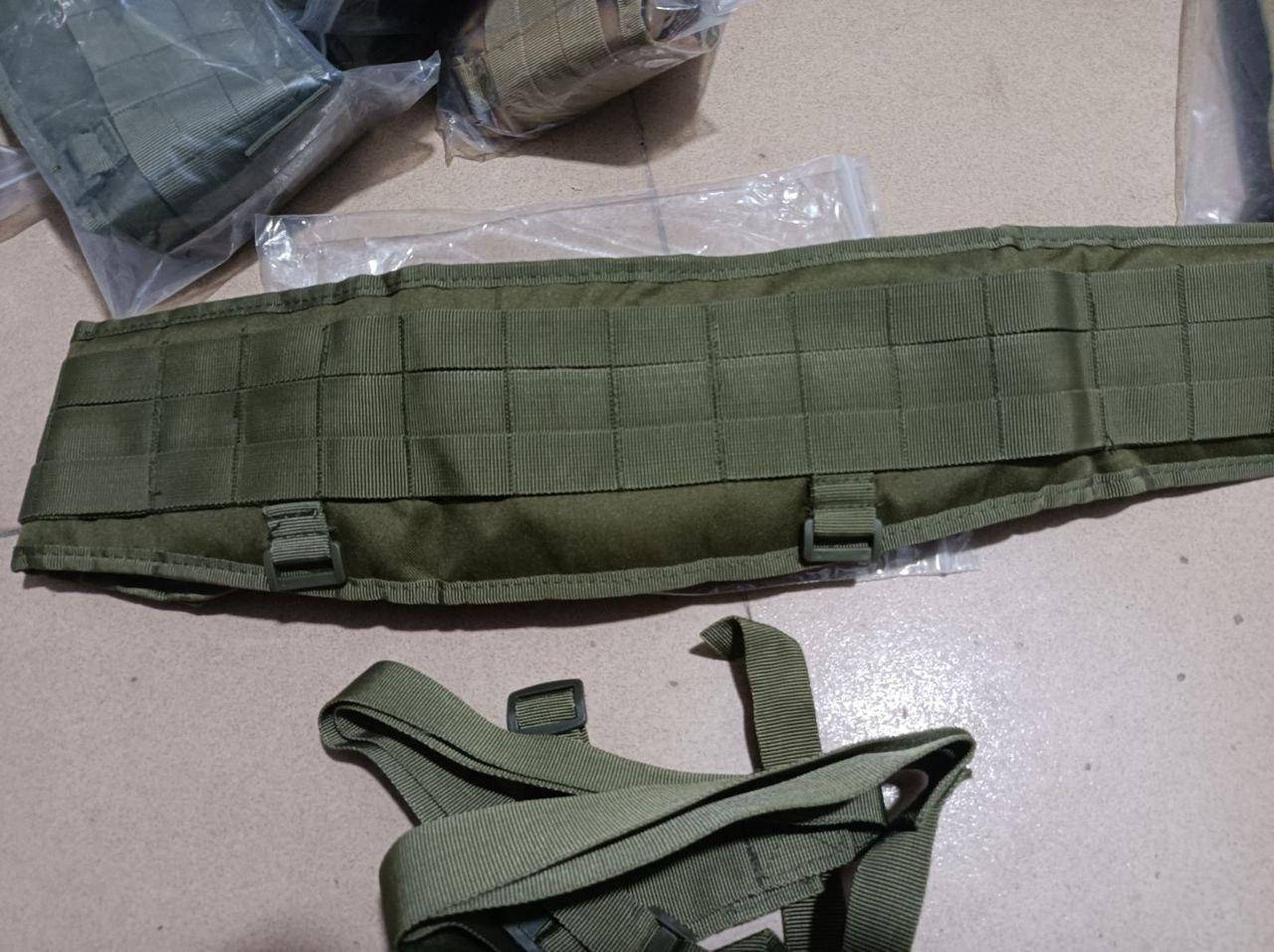 

Тактический пояс с подтяжками и системой креплений Belt5 Straps Olive, Оливковый