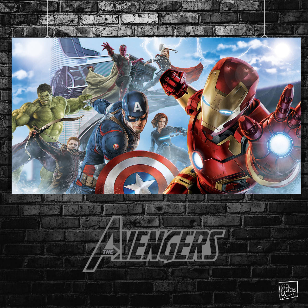 

Постер Мстители: Эра Альтрона, Avengers. Размер 42x23см (A3). Матовая бумага