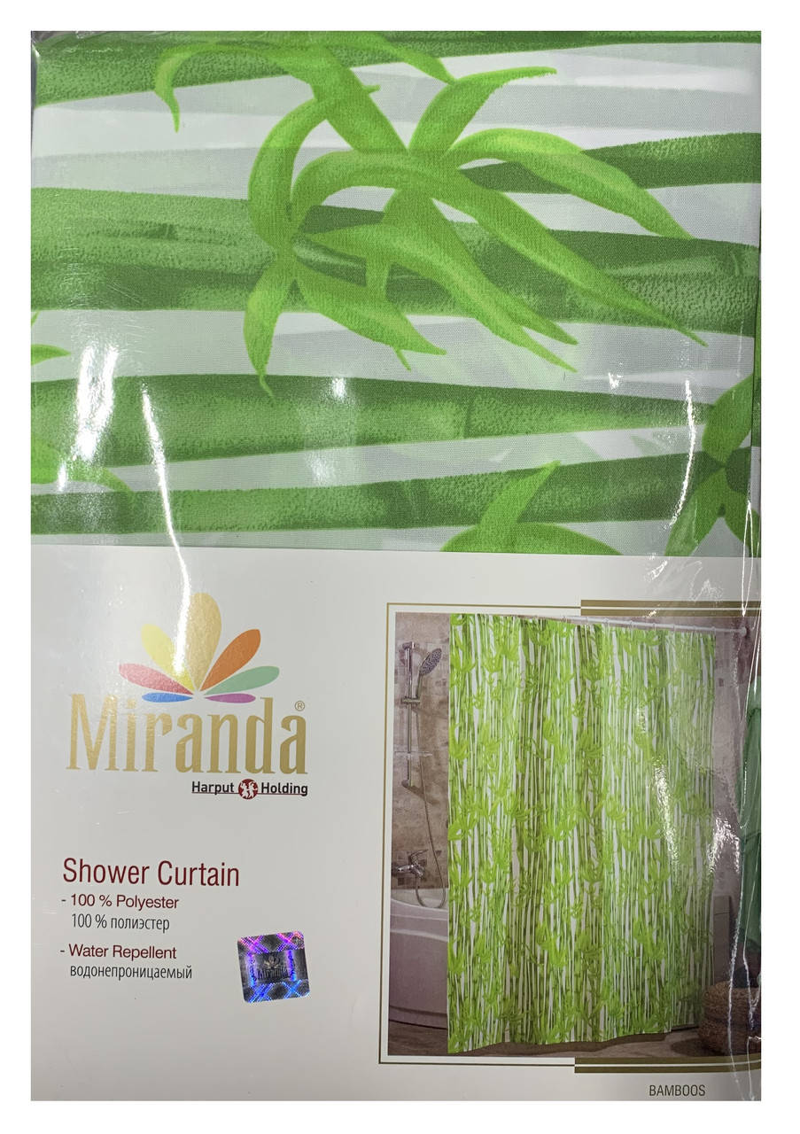 

Шторка для ванної Miranda 180х200см Туреччина