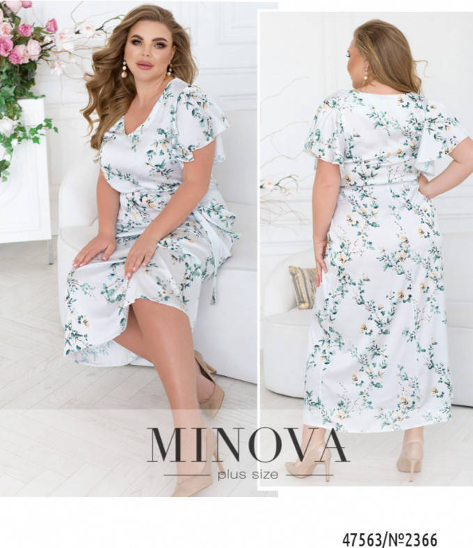 

Летнее платье-макси в цветочный принт из шелка Армани Размеры: 50-52, 54-56, 58-60, 62-64, 66-68