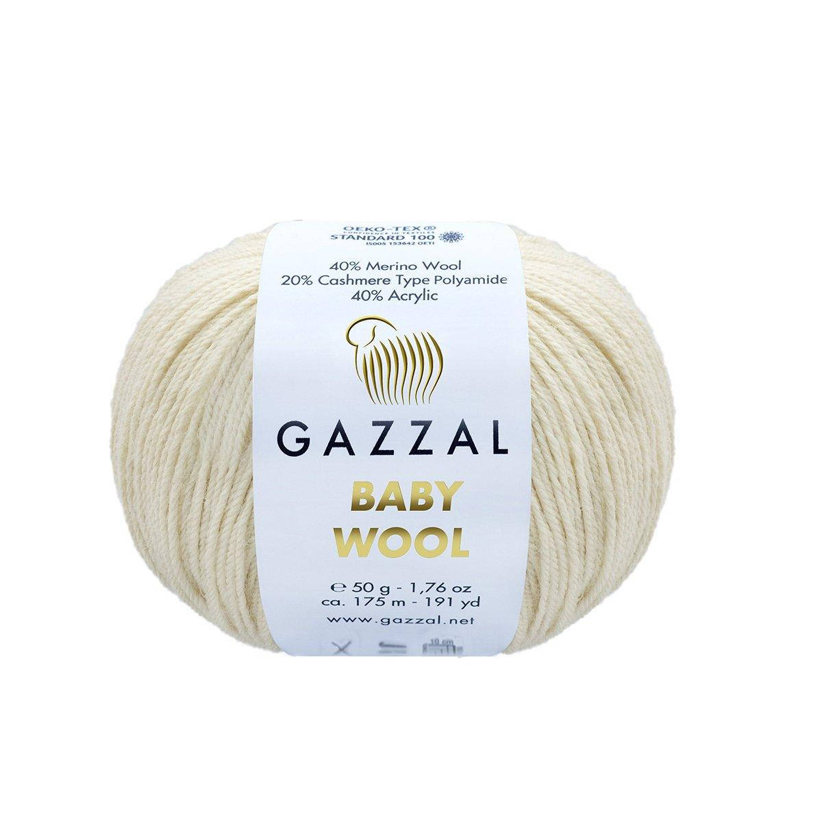 

Gazzal Baby Wool № 829 молочный