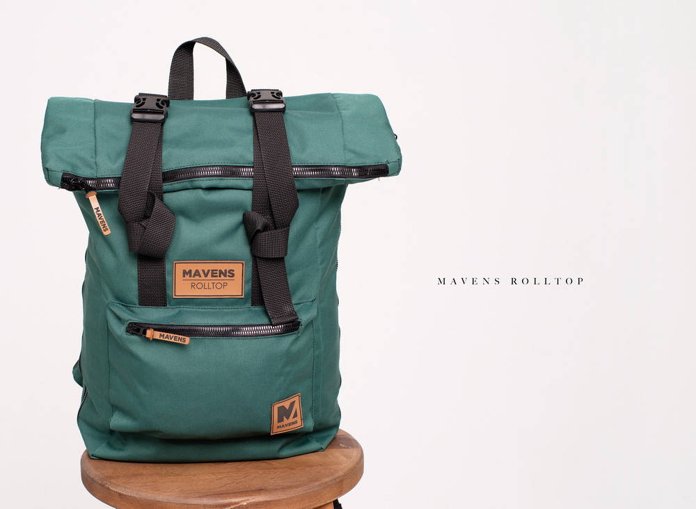 

Рюкзак "Mavens Rolltop" для ручной клади, стандарт Ryanair и Wizz Air 40x20x25 см. Зеленый, 06-057, Зелёный